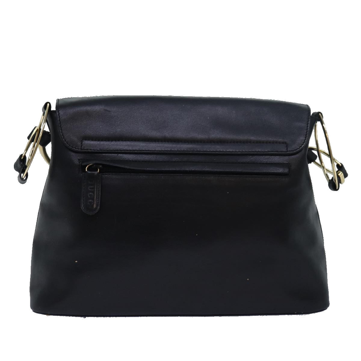 GUCCI Shoulder Bag Leather Black 001 3444 1804 bs15454