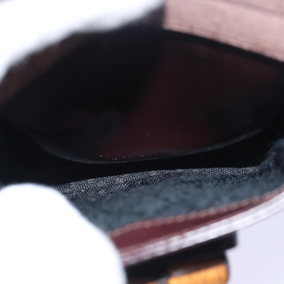GUCCI Bamboo Shoulder Bag Leather Brown bs15496