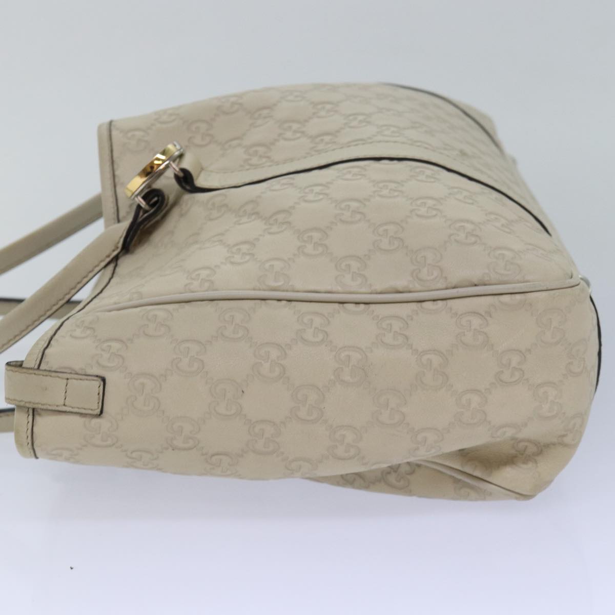 GUCCI GG Canvas GG Twins Guccissima Tote Bag White bs15619