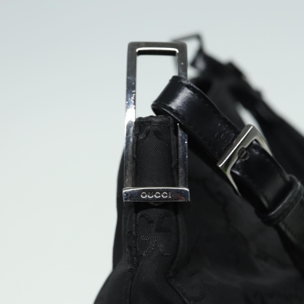 GUCCI GG Canvas Shoulder Bag Black 001 3166 1705 bs15620
