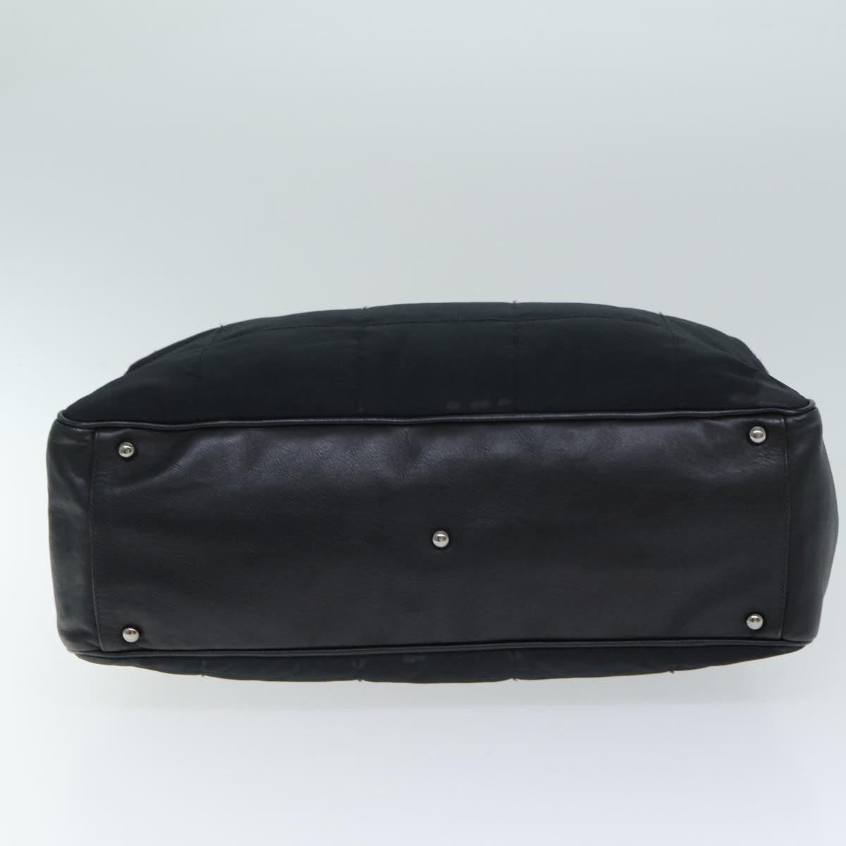CHANEL Choco Bar Hand Bag Enamel Black CC bs15702