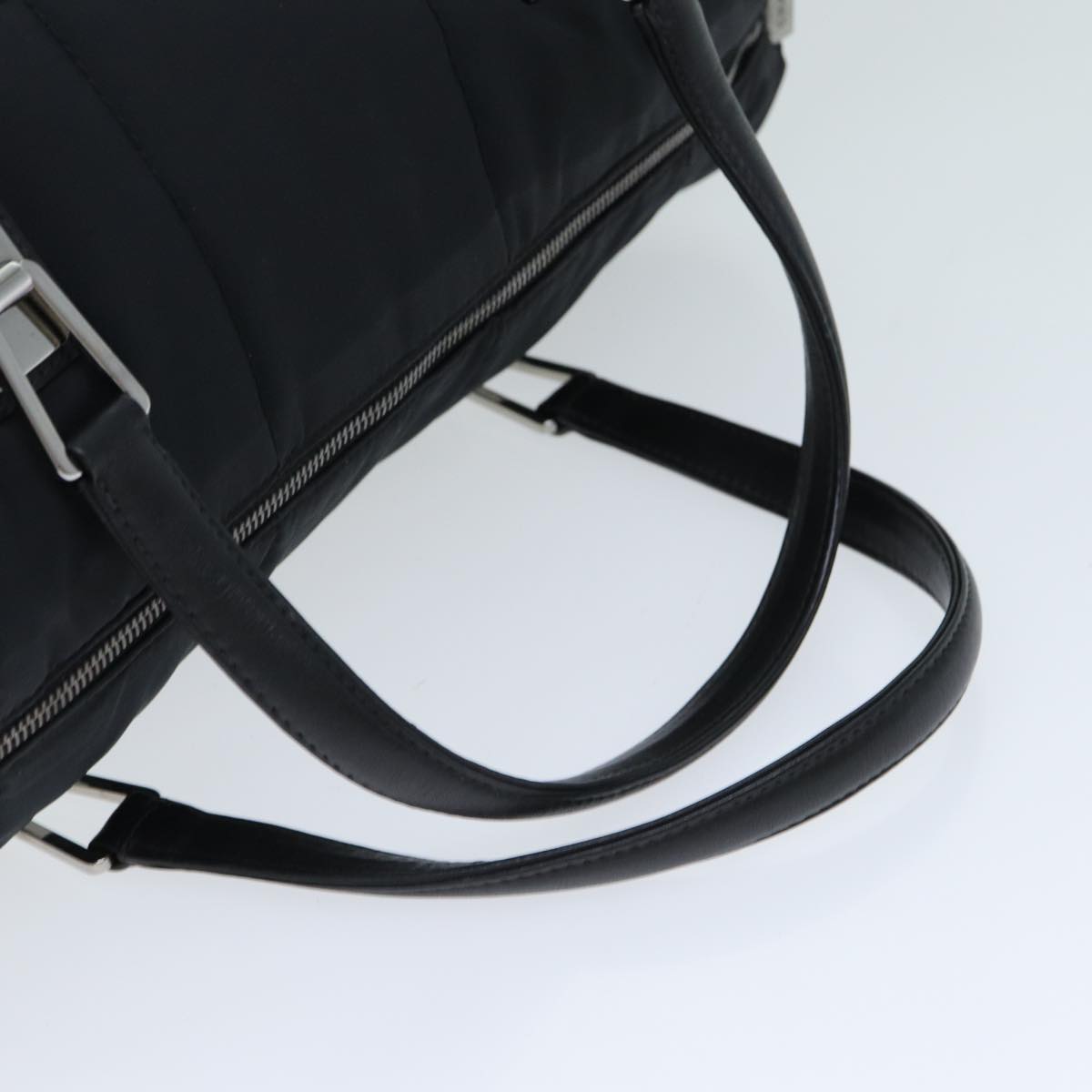 CHANEL Choco Bar Hand Bag Enamel Black CC bs15702