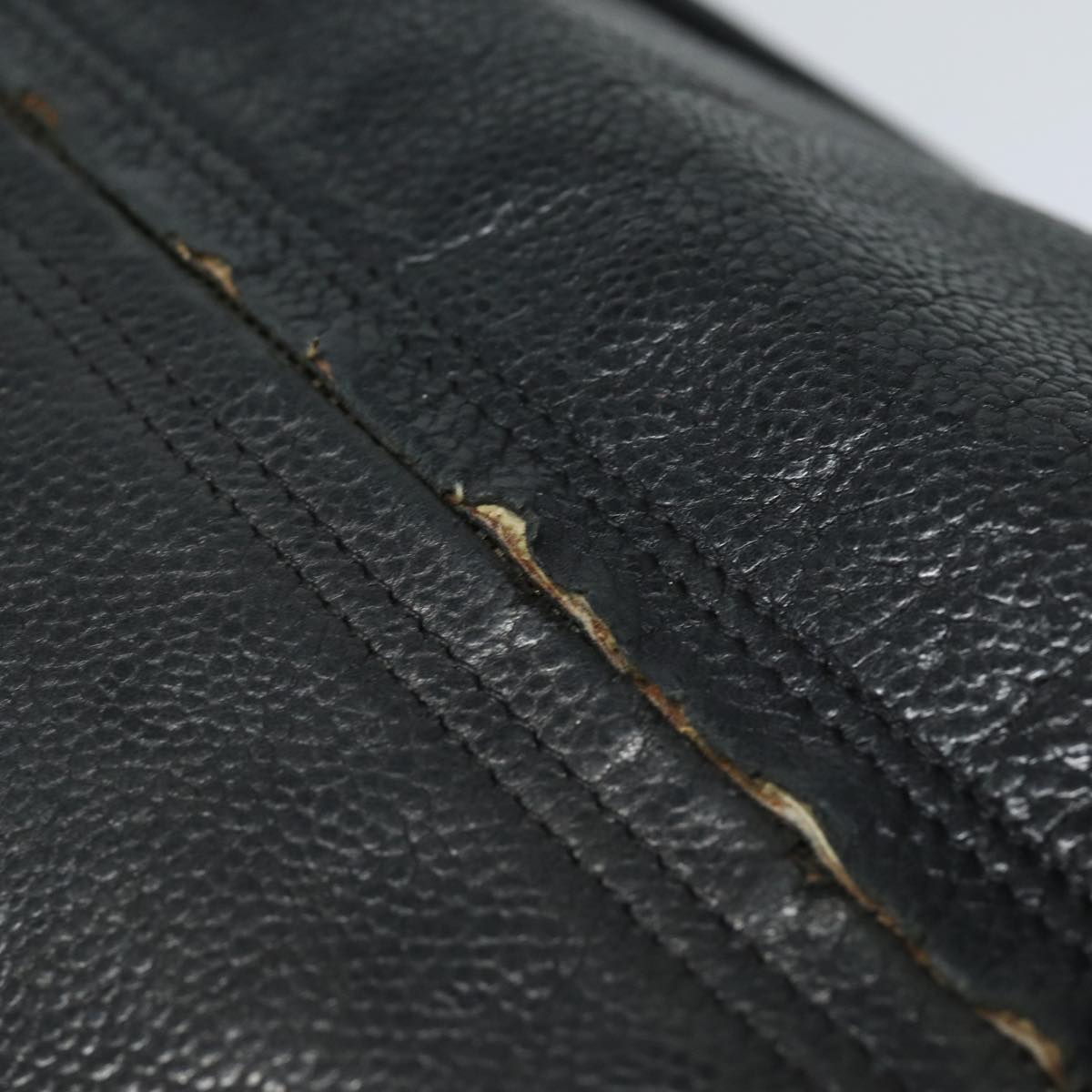 CHANEL COCO Mark Shoulder Bag Caviar Skin Black CC bs15856
