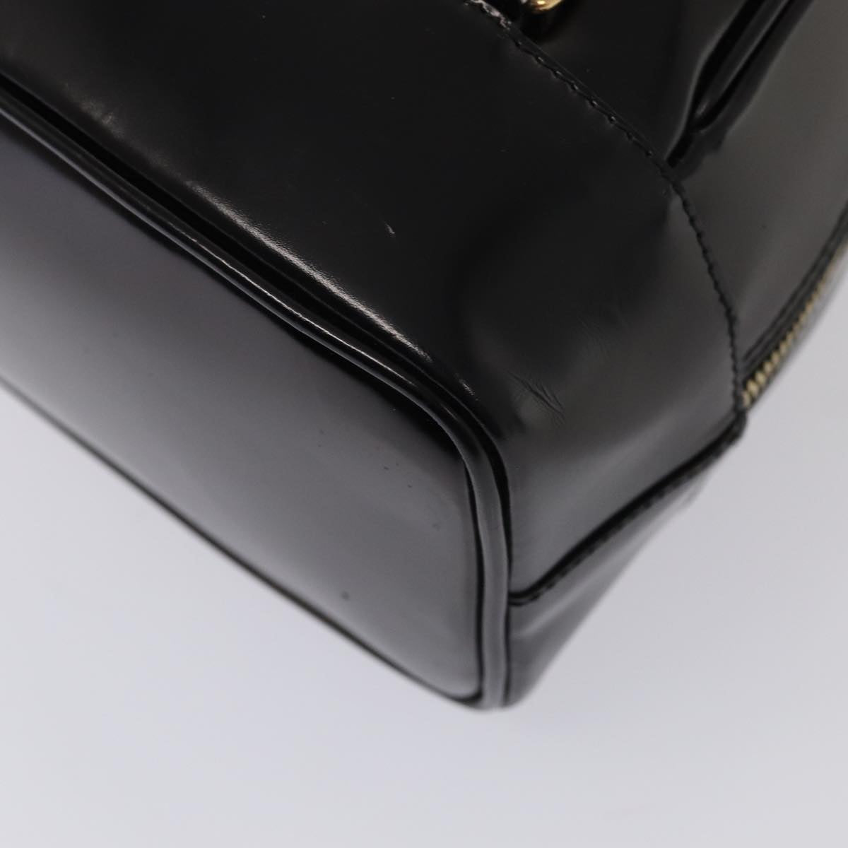 GUCCI Body Bag Enamel Black 003 2113 0027 bs15880