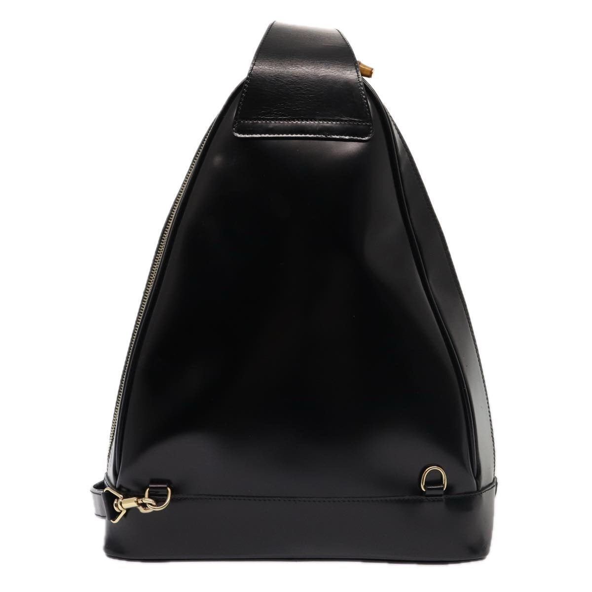 GUCCI Body Bag Enamel Black 003 2113 0027 bs15880