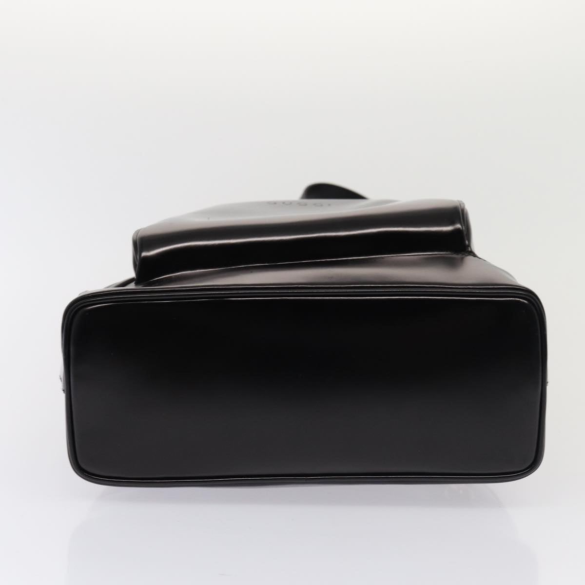 GUCCI Body Bag Enamel Black 003 2113 0027 bs15880