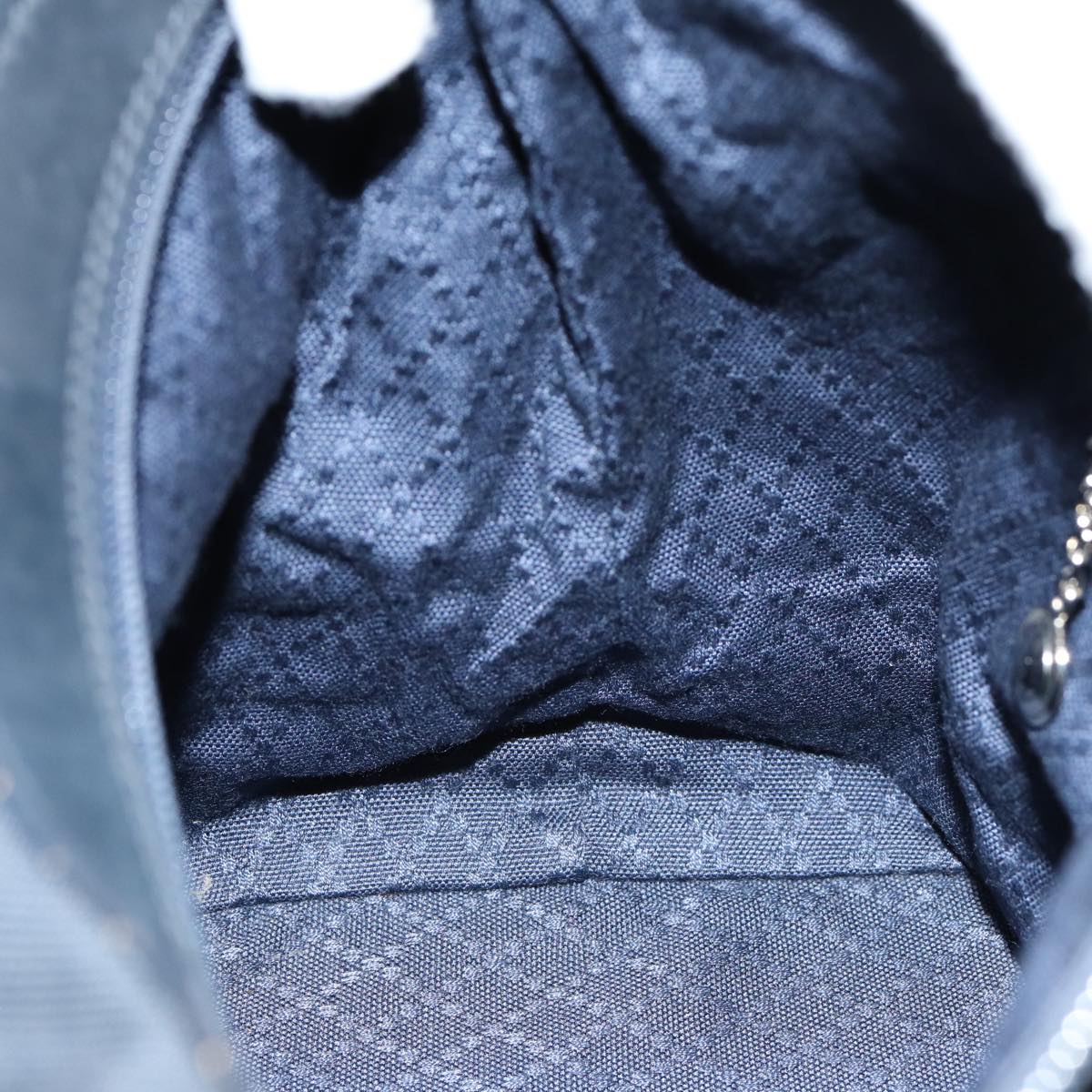 GUCCI Bamboo Shoulder Bag Nylon Navy 000 1956 0531 bs15882
