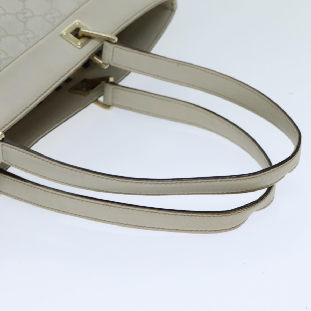 GUCCI GG Canvas Guccissima Tote Bag White 145984 bs15884