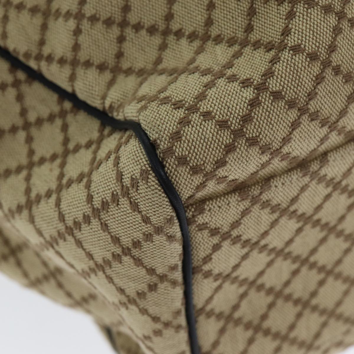 GUCCI Sukey Diamante Hand Bag Canvas Beige 211943 bs15886