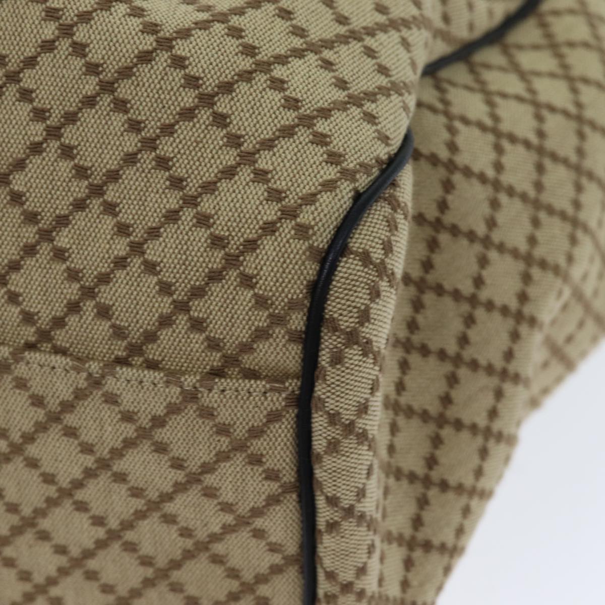 GUCCI Sukey Diamante Hand Bag Canvas Beige 211943 bs15886