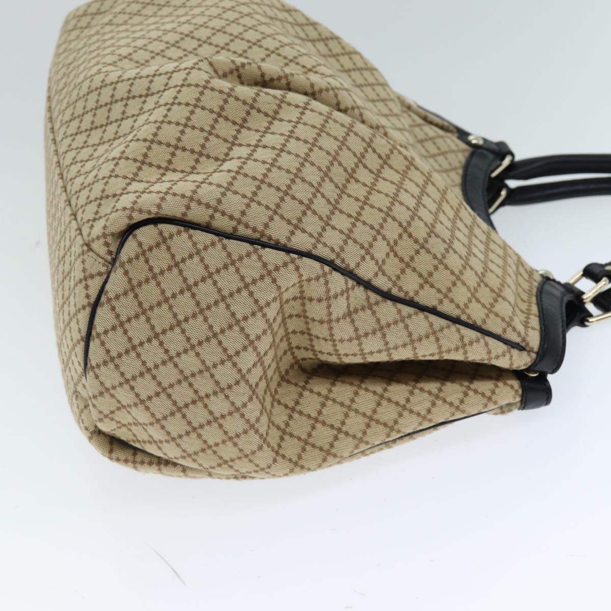 GUCCI Sukey Diamante Hand Bag Canvas Beige 211943 bs15886