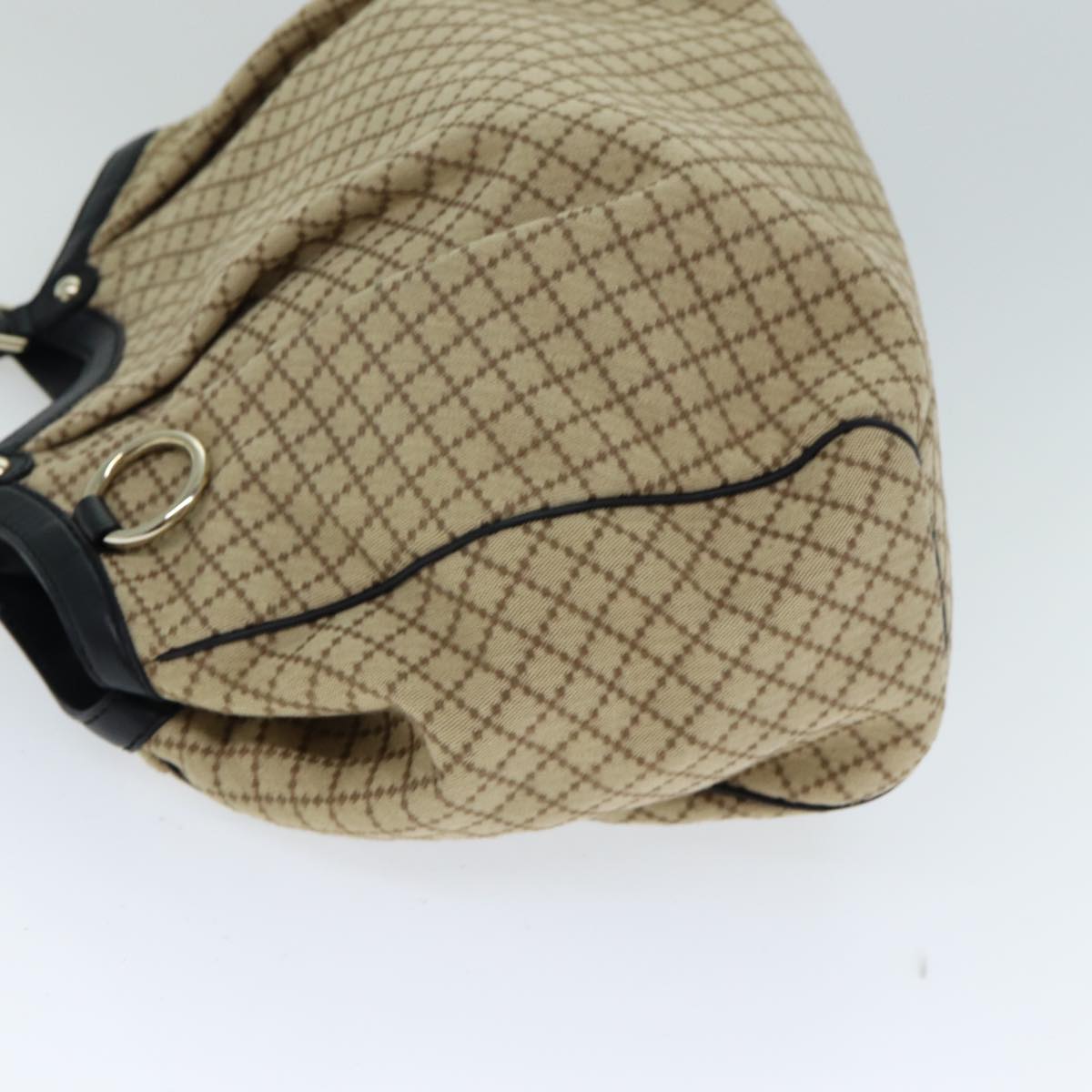 GUCCI Sukey Diamante Hand Bag Canvas Beige 211943 bs15886