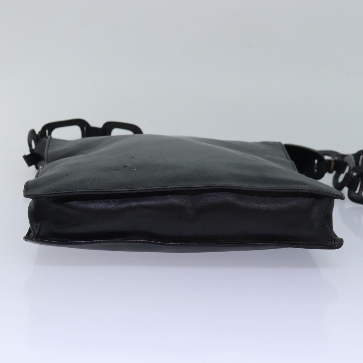 GUCCI Bamboo Shoulder Bag Leather nylon 2Set Black bs15957