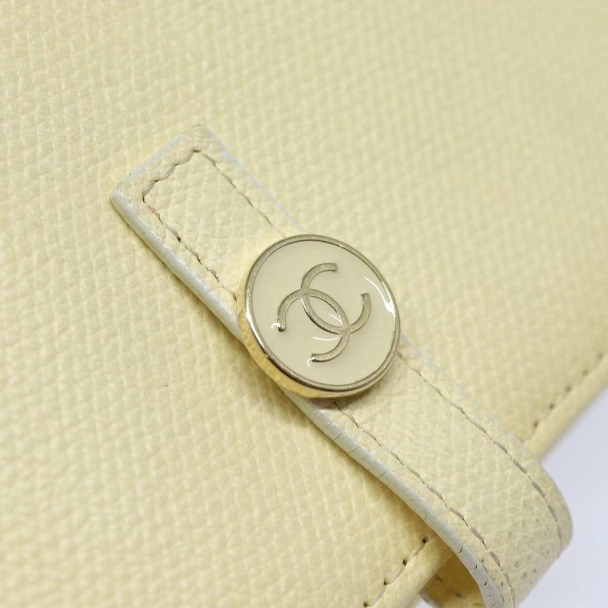 CHANEL COCO Mark Wallet Leather Vanilla CC bs15966