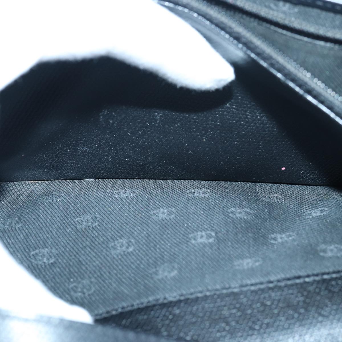 CHANEL Wallet Leather Black CC bs16073