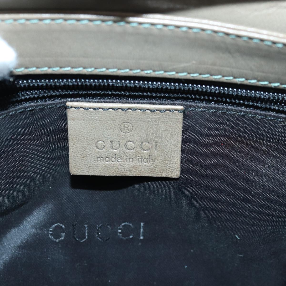 GUCCI Hand Bag Leather Brown bs16079