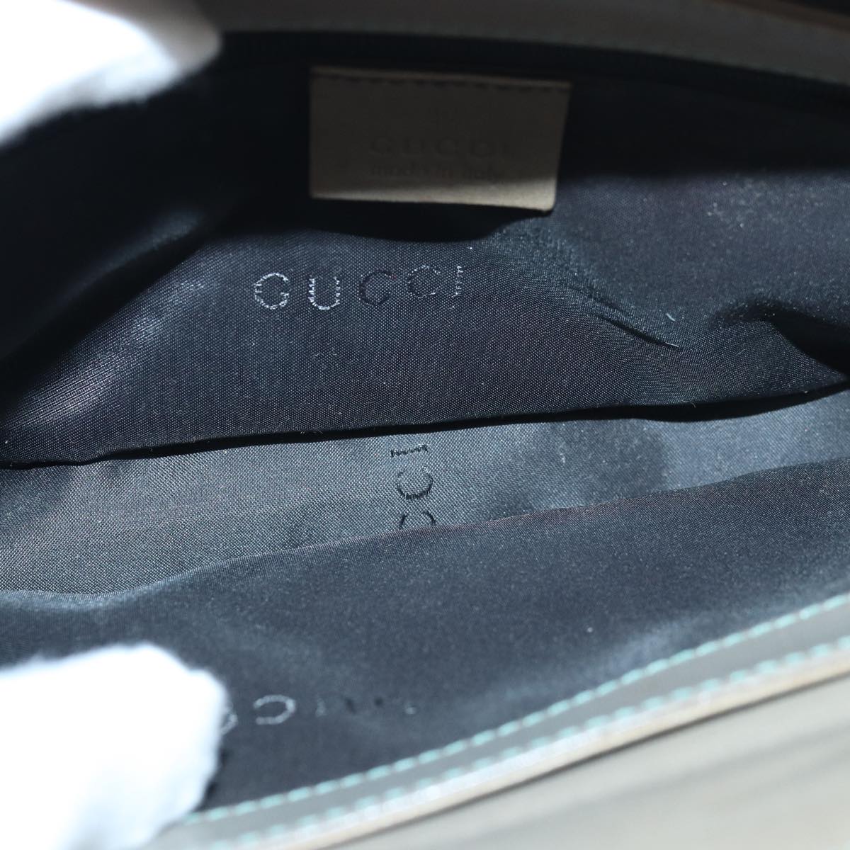 GUCCI Hand Bag Leather Brown bs16079