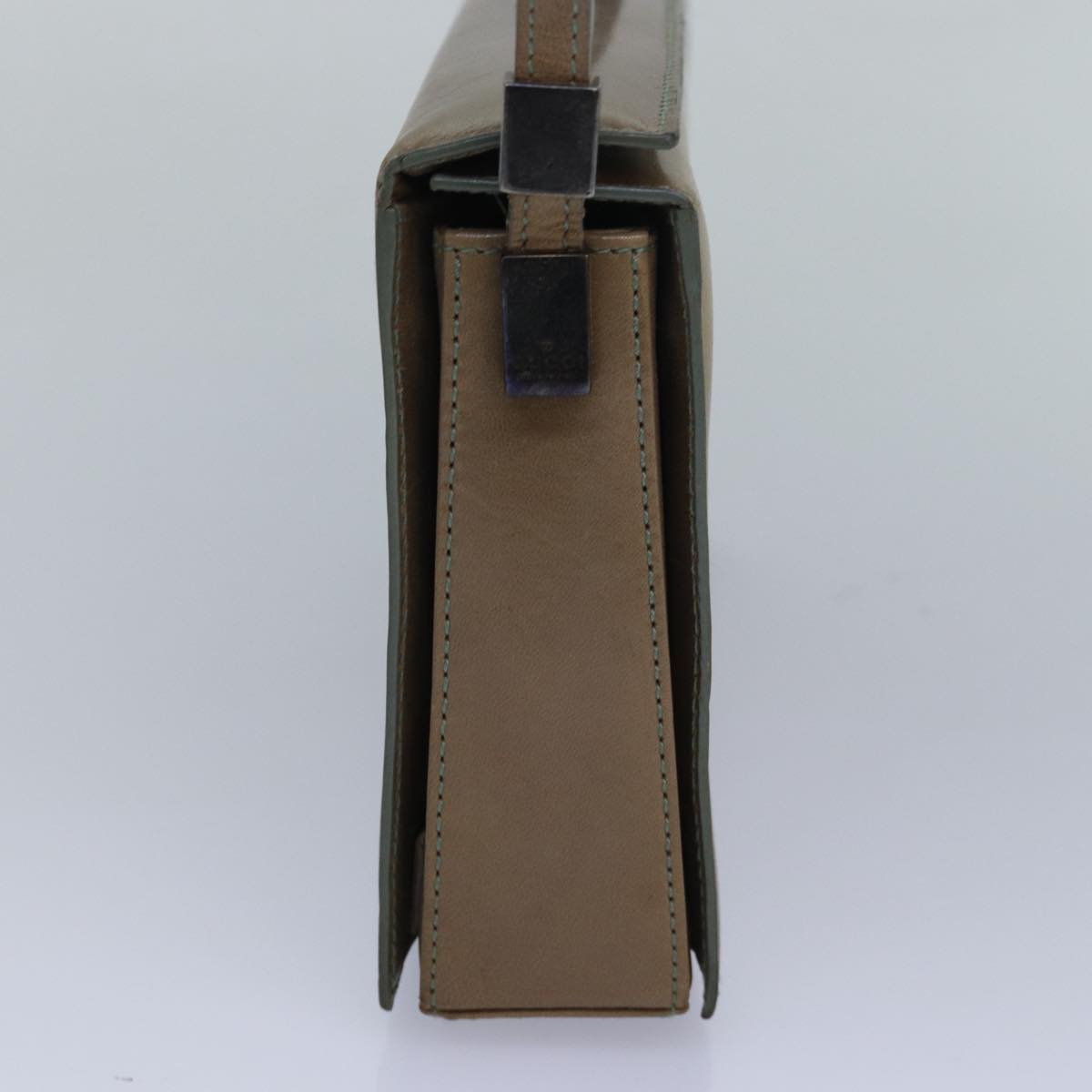 GUCCI Hand Bag Leather Brown bs16079
