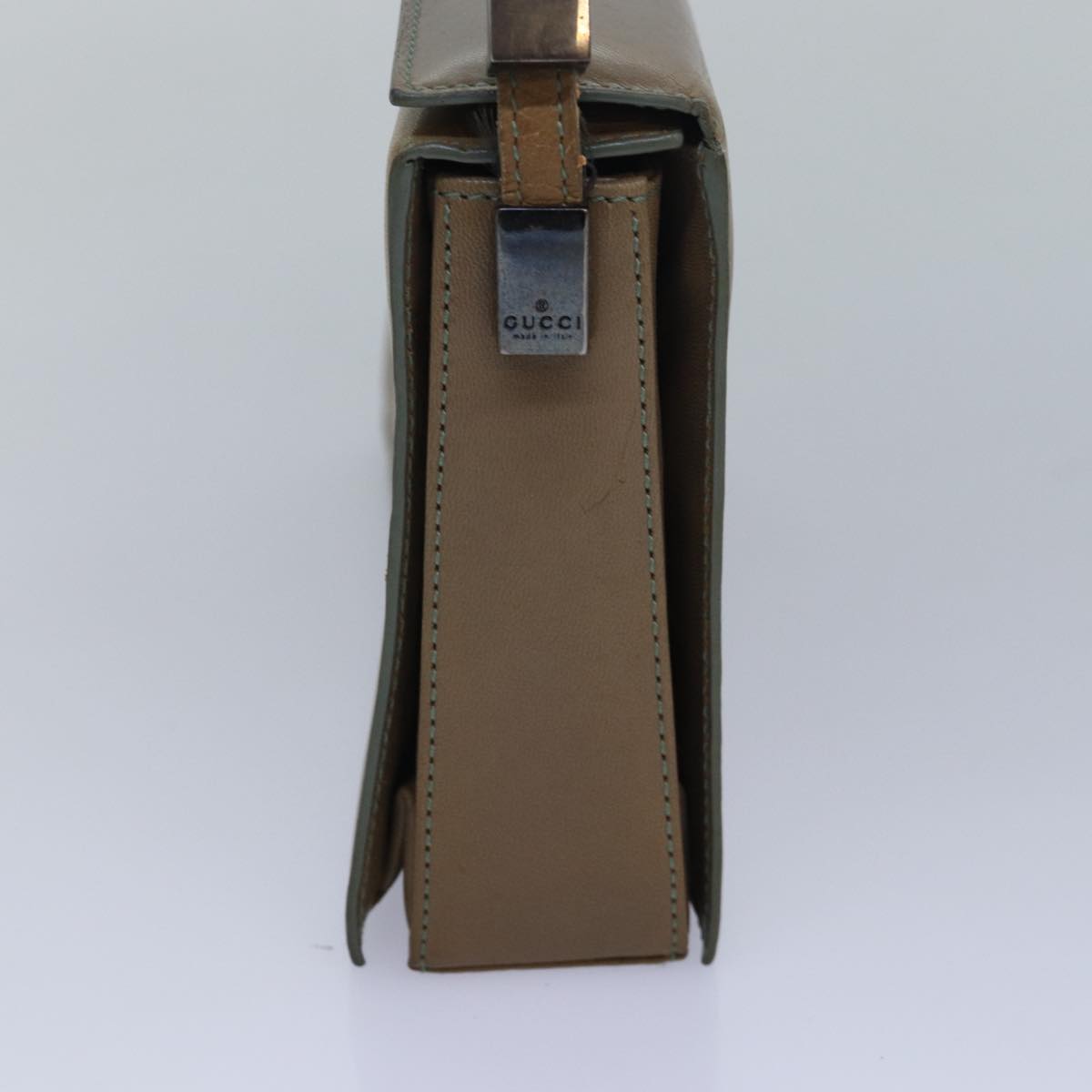 GUCCI Hand Bag Leather Brown bs16079