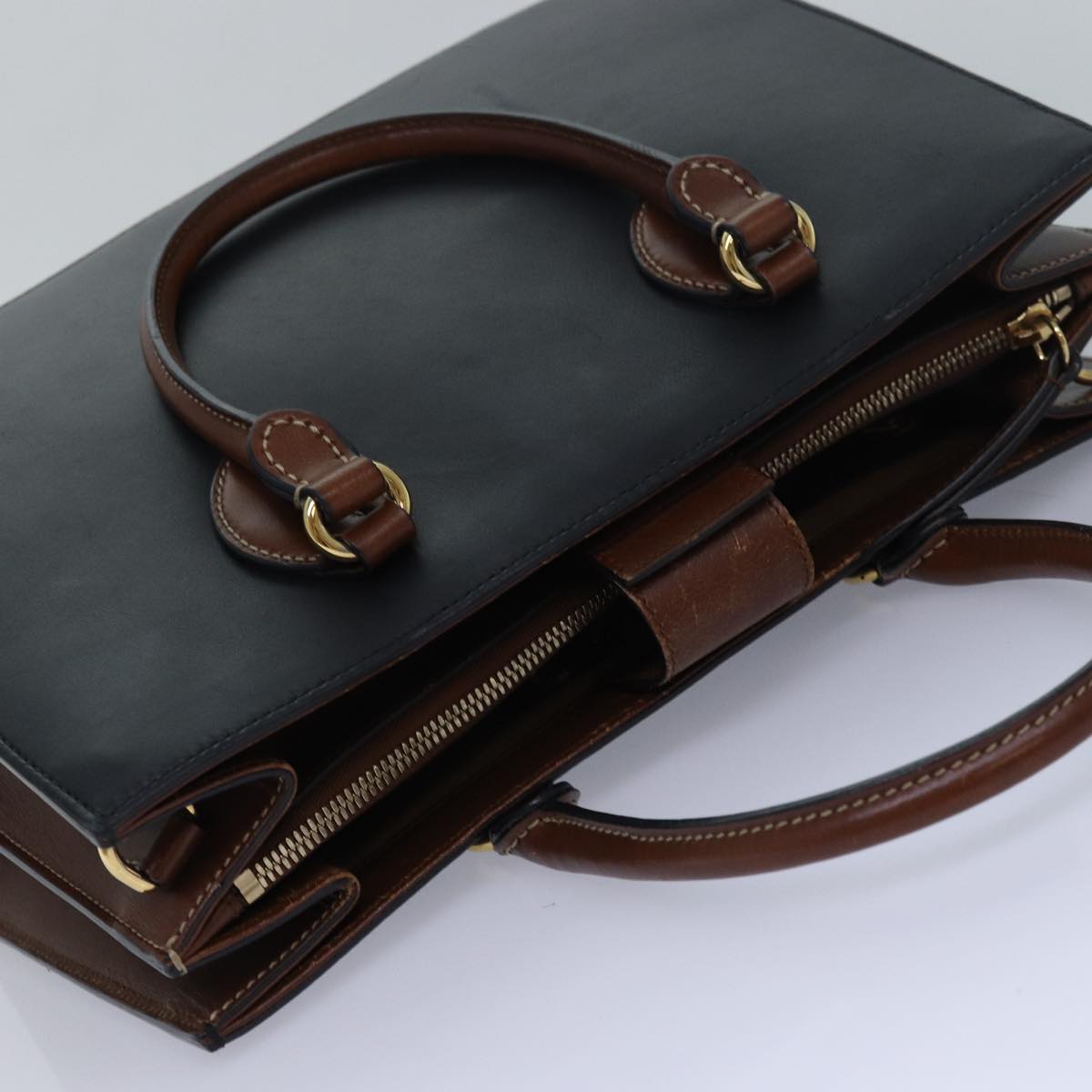 GUCCI Hand Bag Leather 2way Black 409531 bs16089