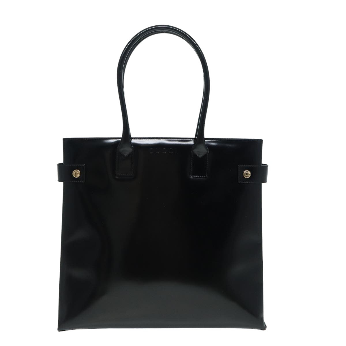 GUCCI Tote Bag Enamel Black 002 1046 0407 bs16103