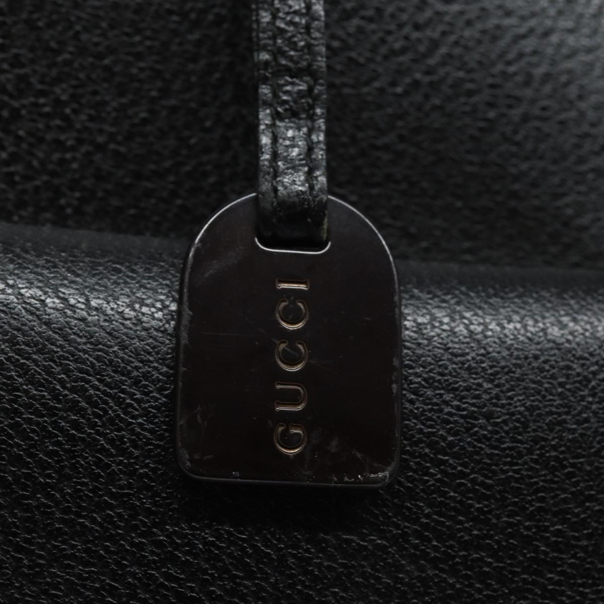 GUCCI Hand Bag Leather Black 002.3754.0459 bs16104