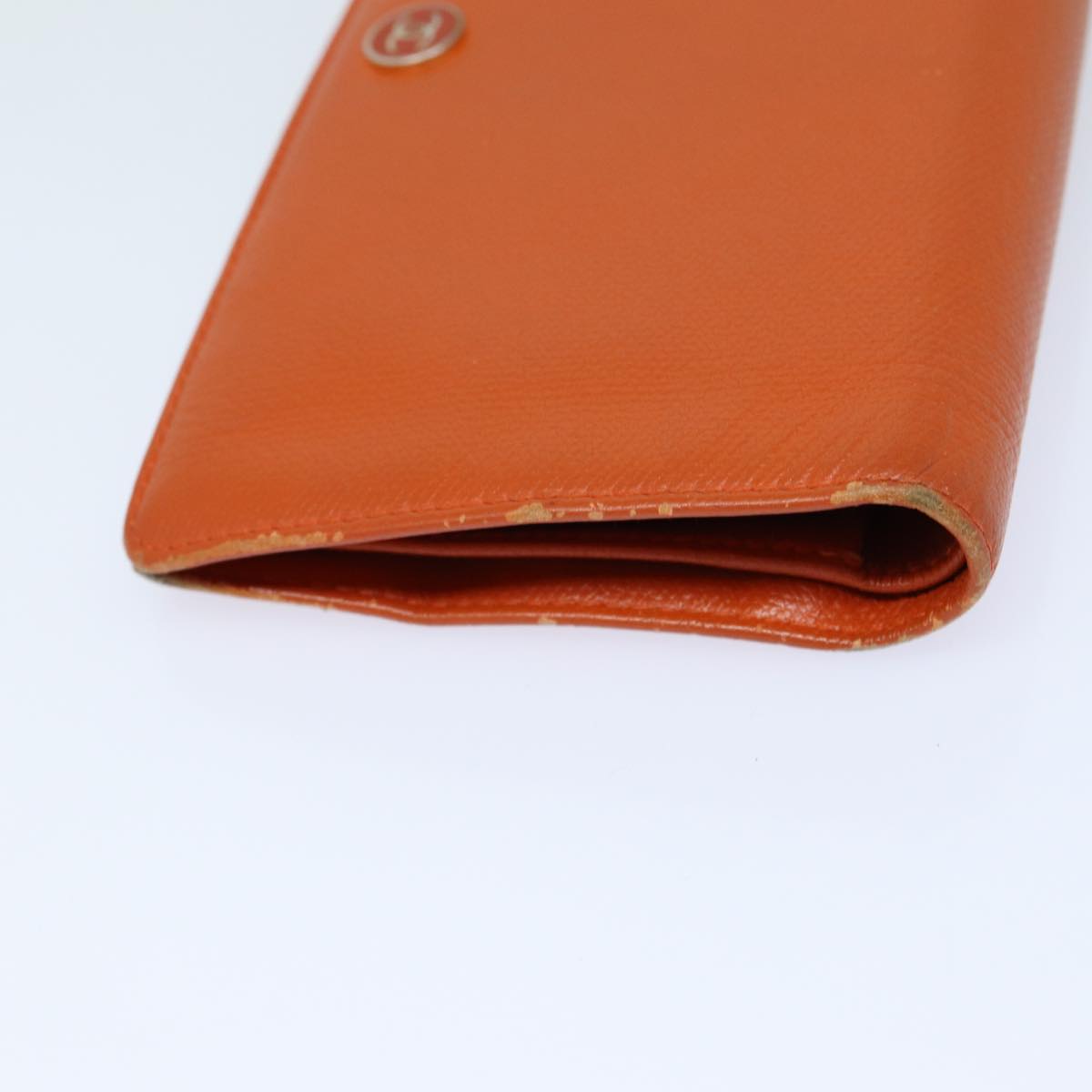 CHANEL COCO Mark Wallet Leather Orange CC bs16185