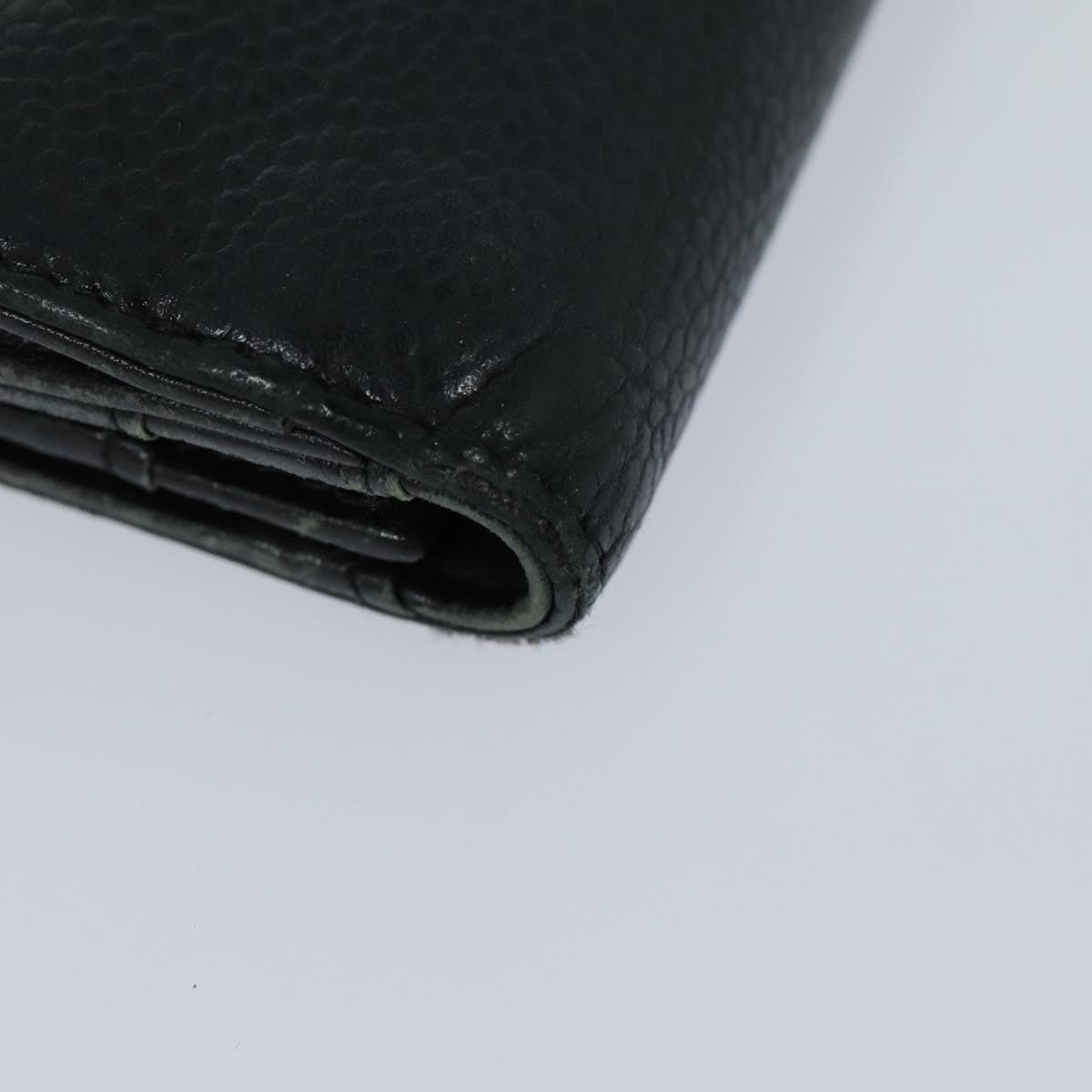 CHANEL COCO Mark Wallet Caviar Skin Black CC bs16186