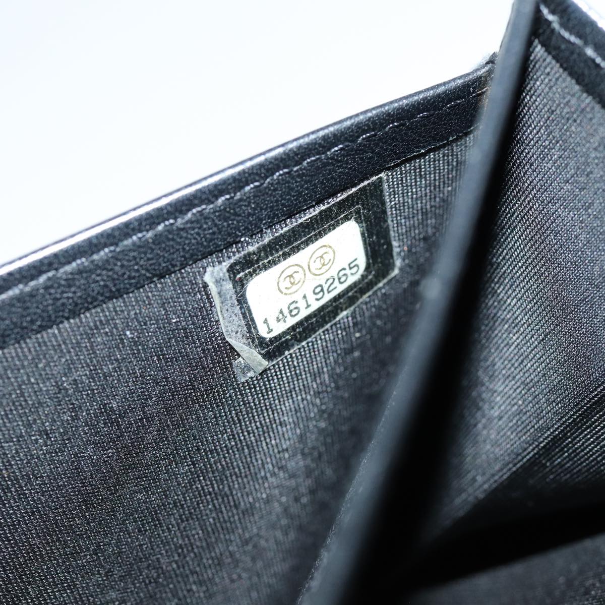 CHANEL COCO Mark Wallet Caviar Skin Black CC bs16186