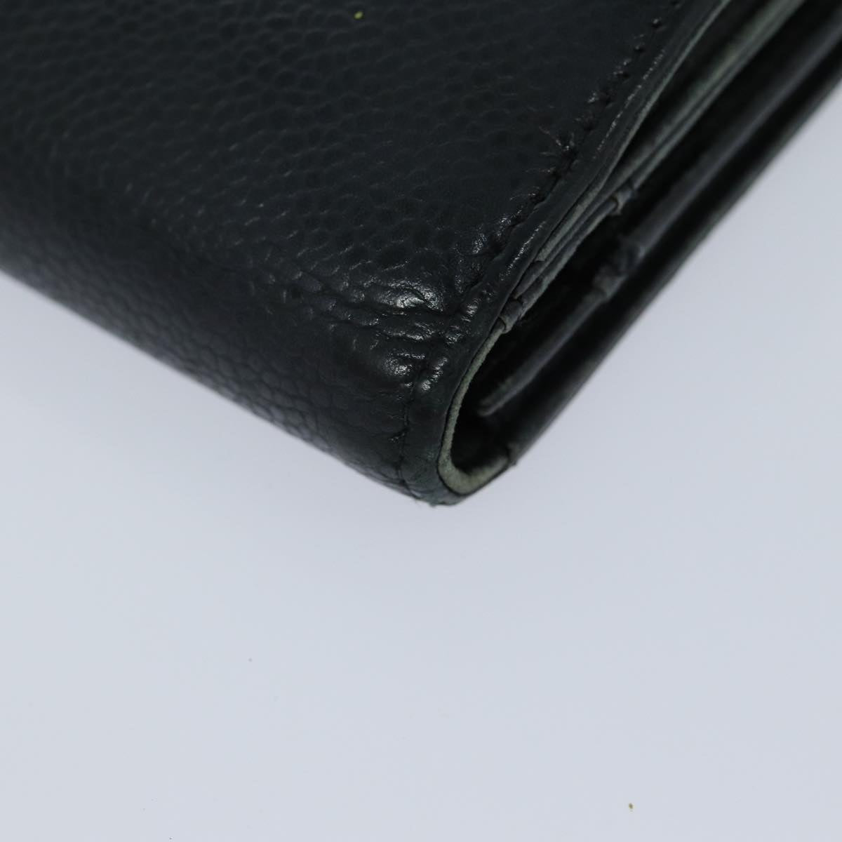 CHANEL COCO Mark Wallet Caviar Skin Black CC bs16186