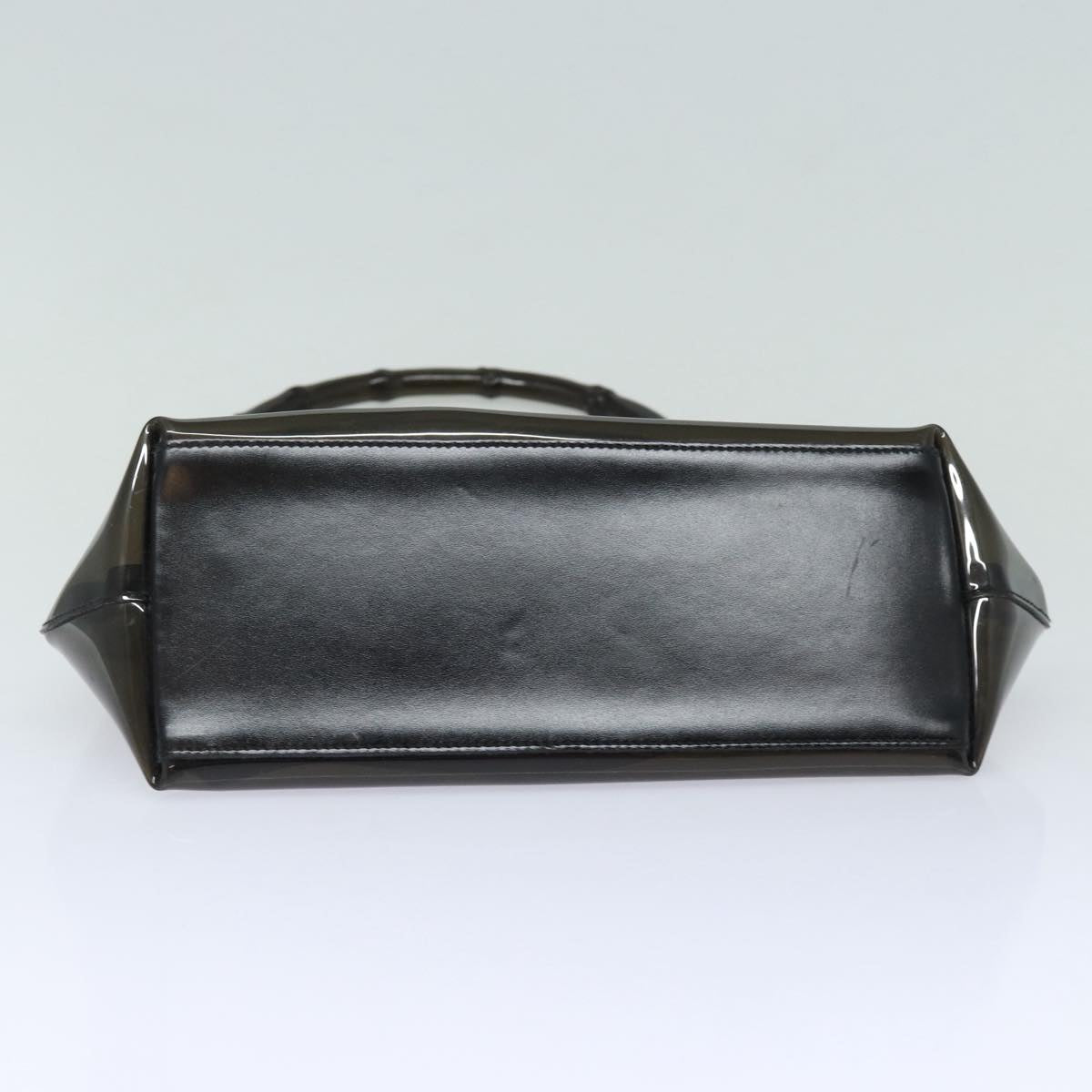 GUCCI Bamboo Hand Bag Vinyl Black 001 1880 1553 bs16298