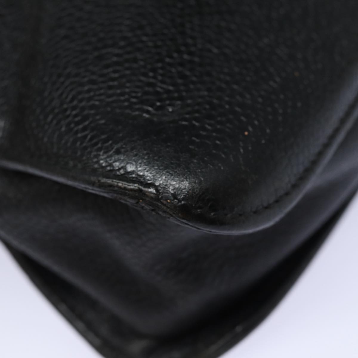 CHANEL Hand Bag Caviar Skin Black CC bs16380