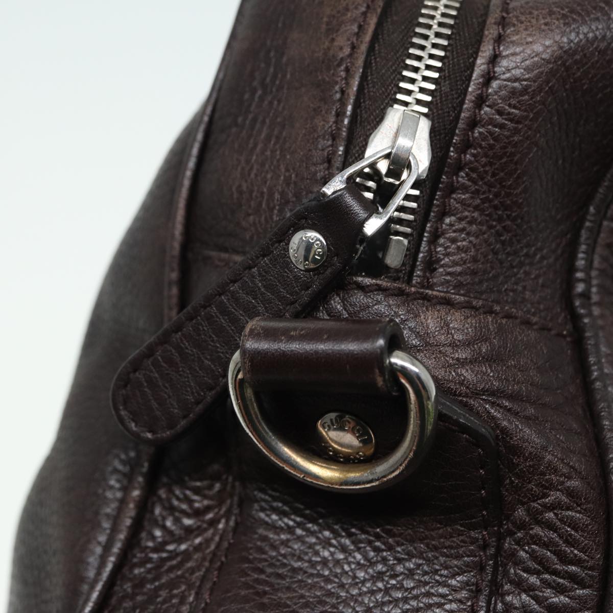 GUCCI Shoulder Bag Leather Brown 232599 bs16406