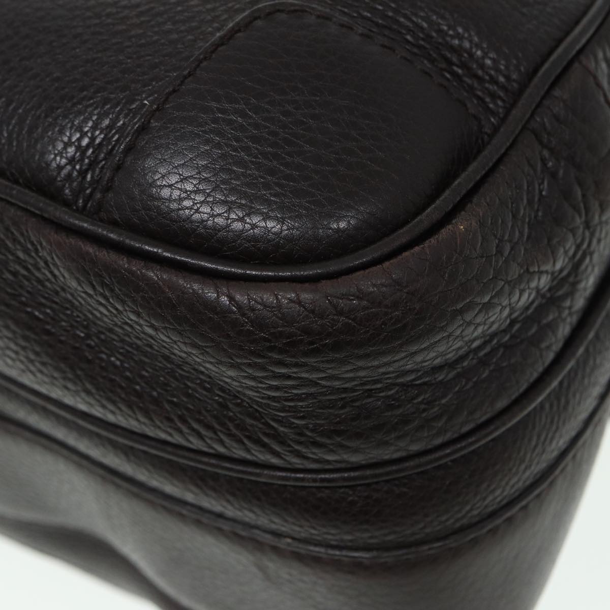 GUCCI Shoulder Bag Leather Brown 232599 bs16406