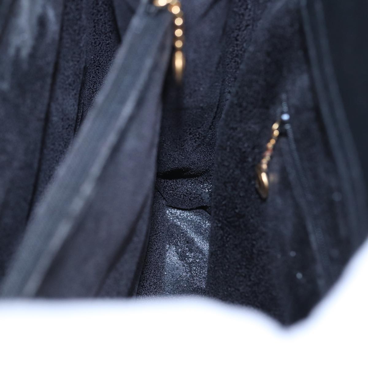 GUCCI Bamboo Hand Bag Suede Black 002 123 0260 bs16481
