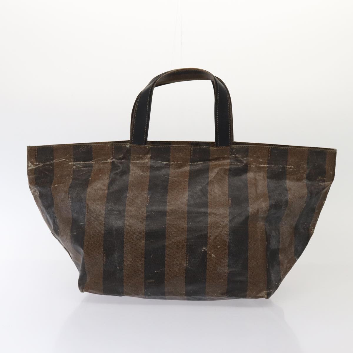 FENDI Pecan Canvas Hand Bag Canvas 4Set Black Brown bs16504