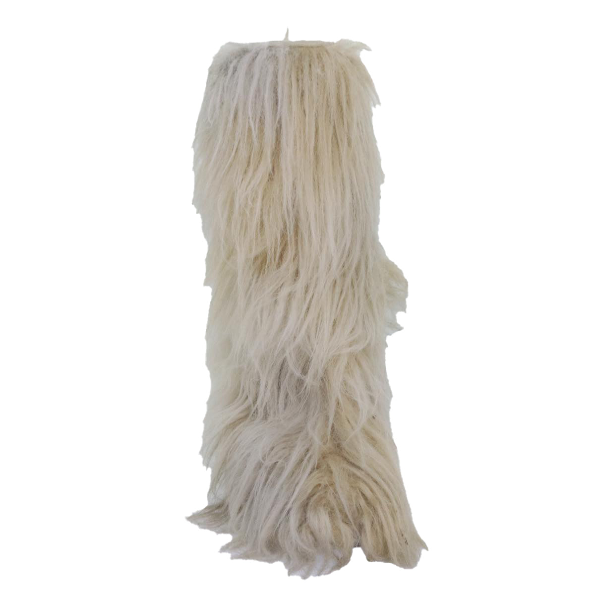CHANEL boots Wool Beige CC bs16505