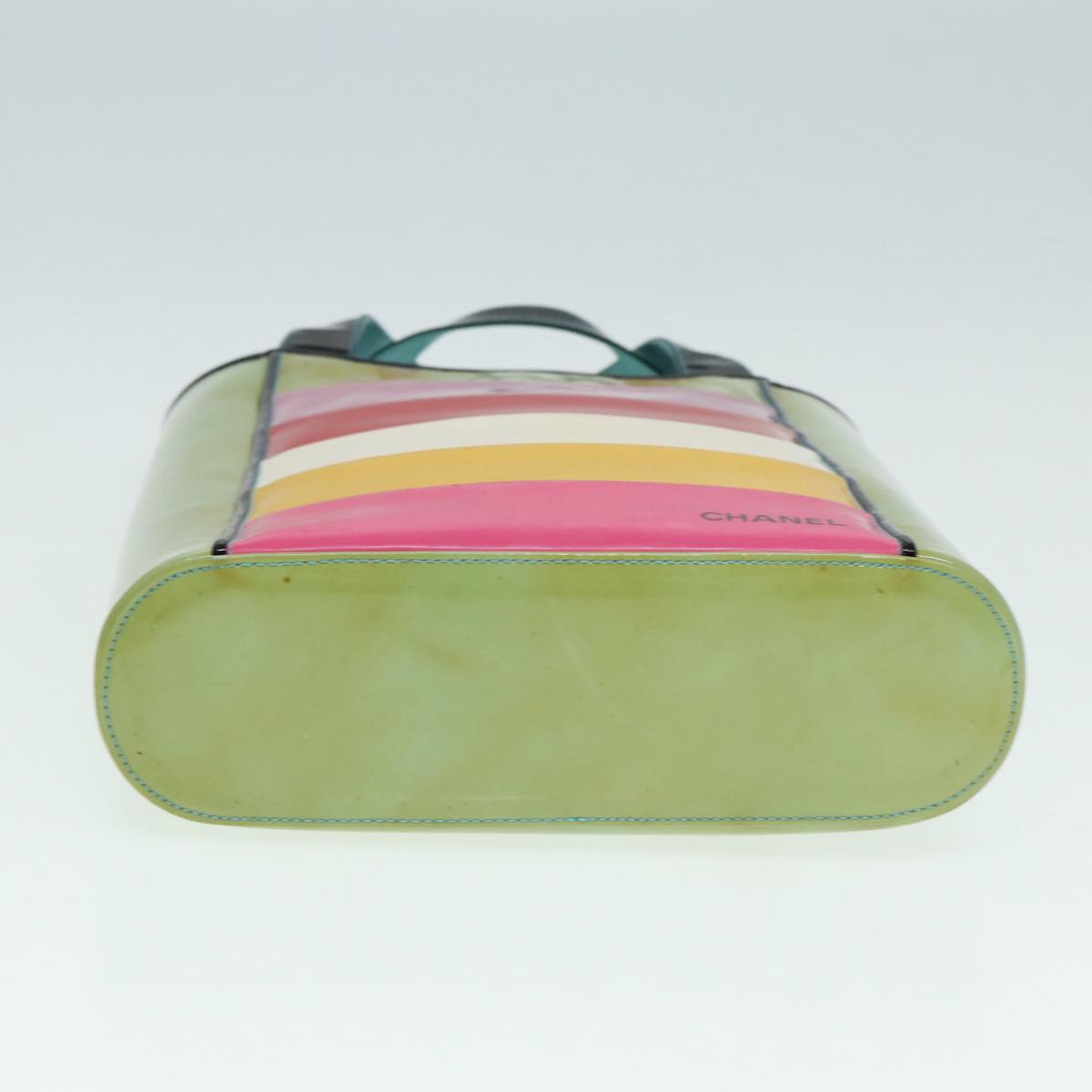 CHANEL Hand Bag Enamel Multicolor Gold CC bs16658