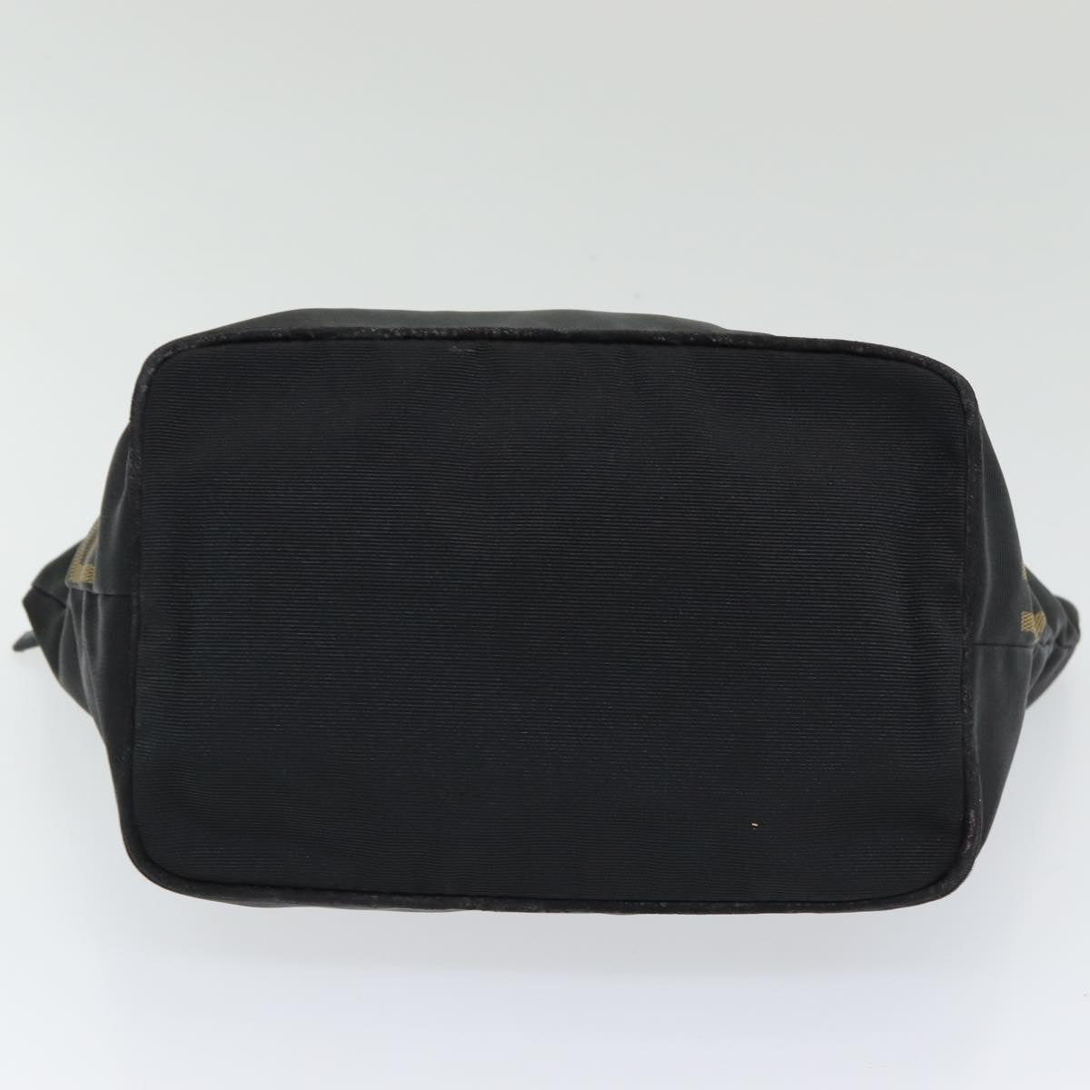 FENDI Hand Bag Nylon Black Silver bs16735