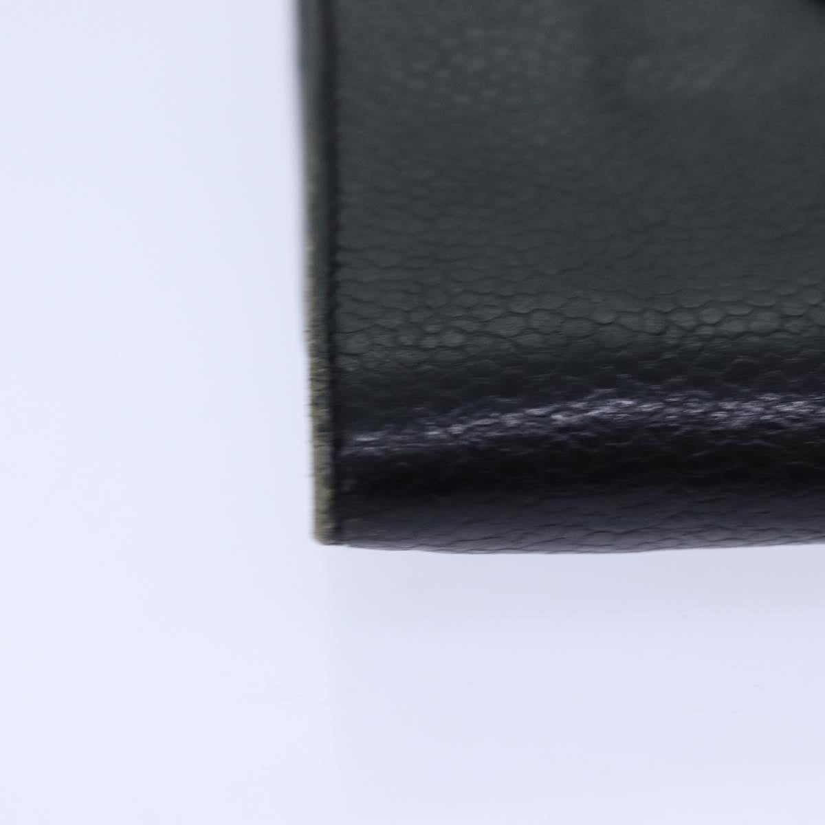 CHANEL COCO Mark Wallet Caviar Skin Black Gold CC bs16752