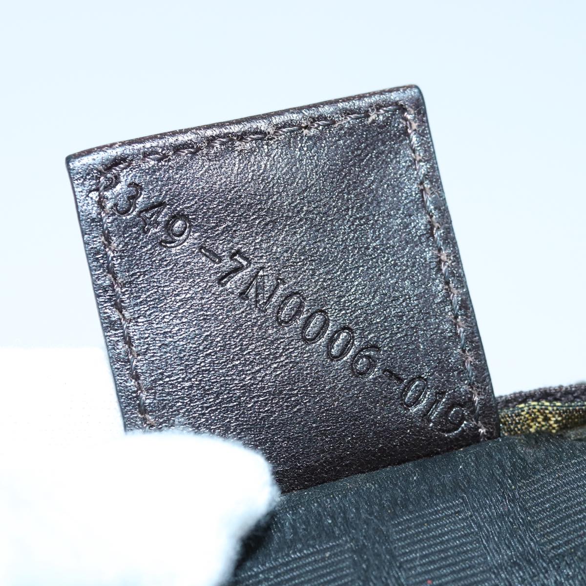 FENDI Zucca Canvas Pouch Brown Black bs16772