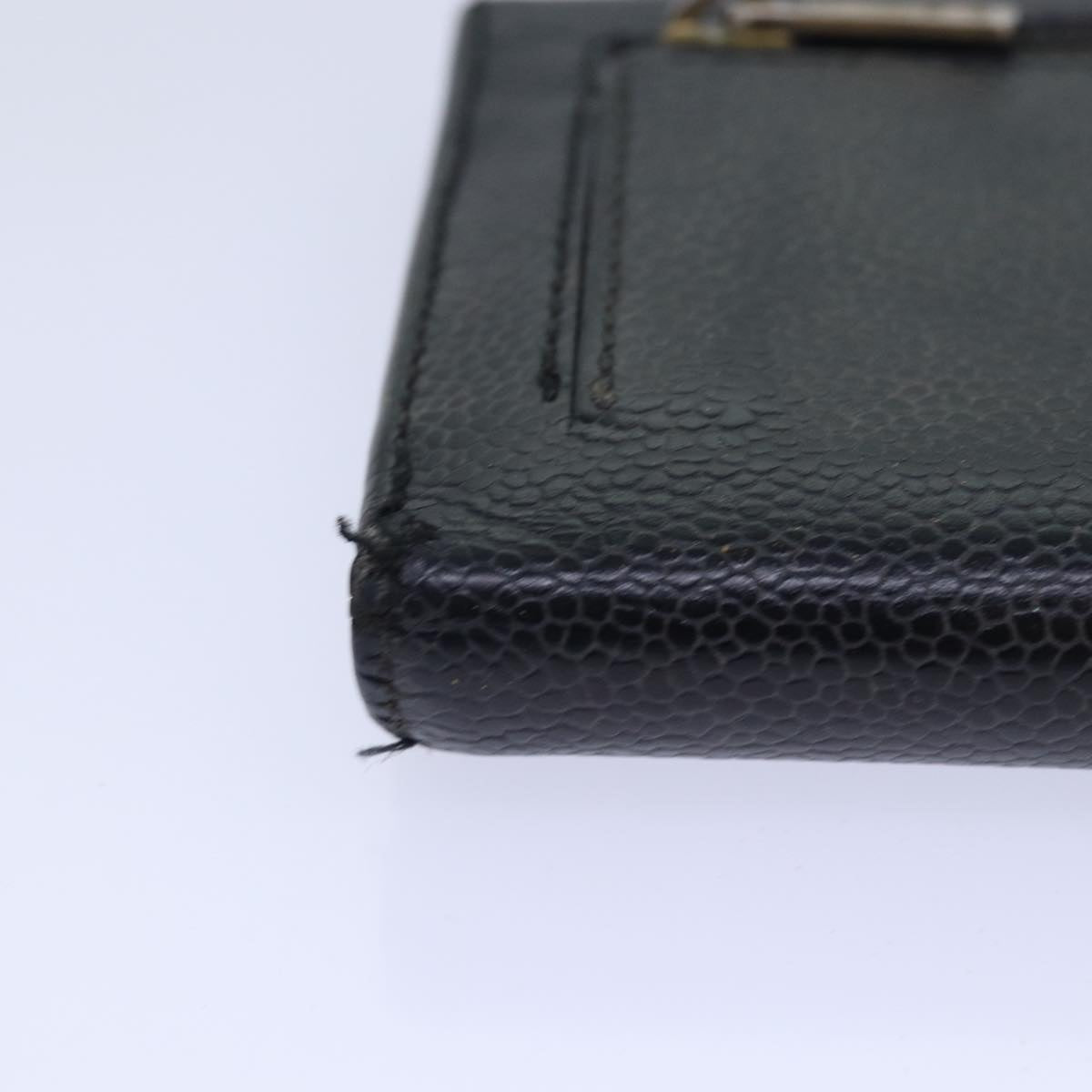 CHANEL COCO Mark Wallet Caviar Skin Black CC bs16881