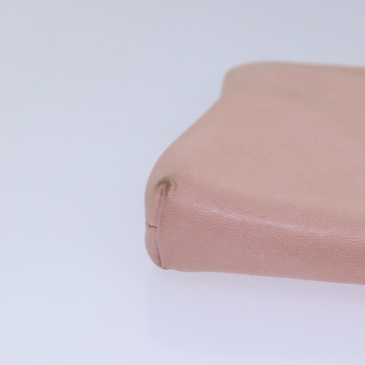CHANEL Gamaguchi Pouch Leather Pink Silver CC bs16883