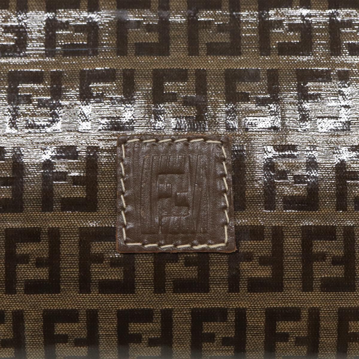 FENDI Zucchino Canvas Pouch Brown bs16934