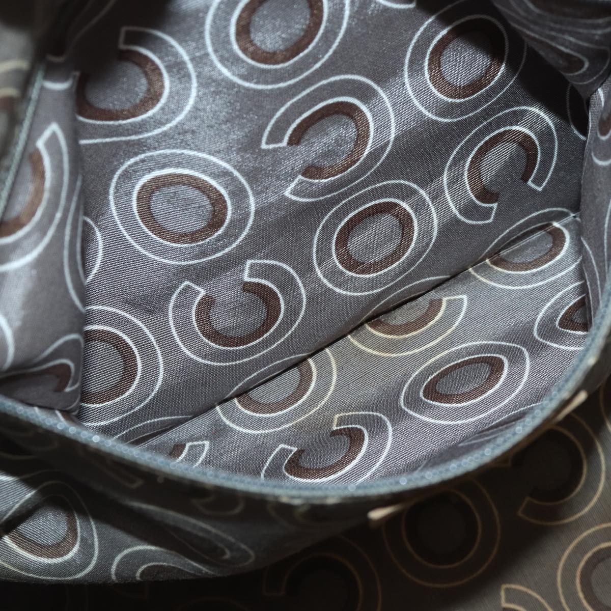 CHANEL Hand Bag Leather Beige CC bs17225