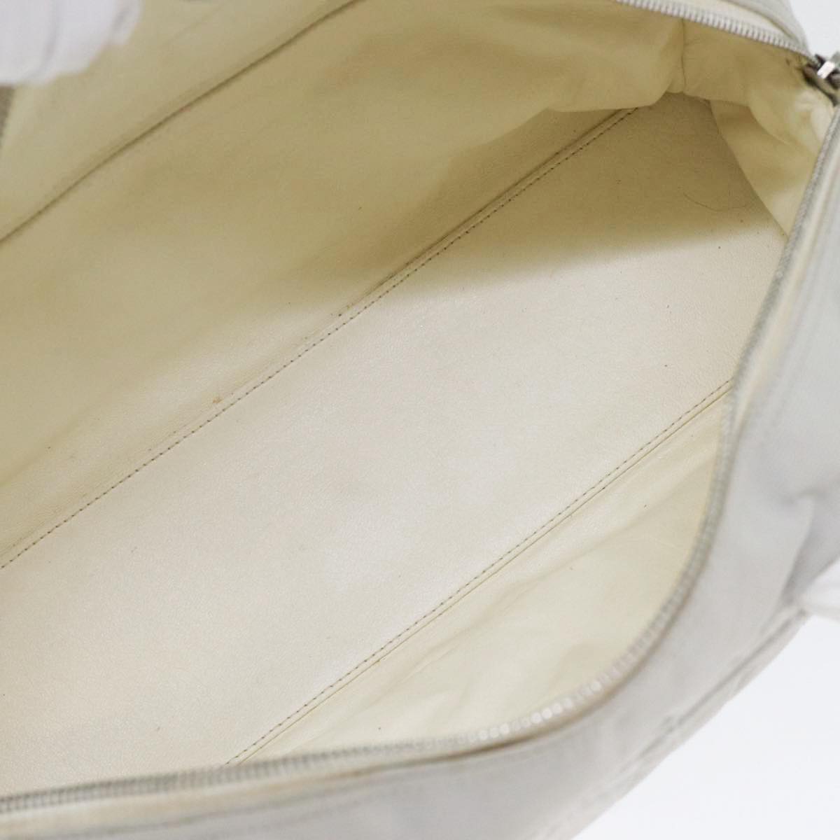 CHANEL Hand Bag Canvas Gray Silver CC bs17832