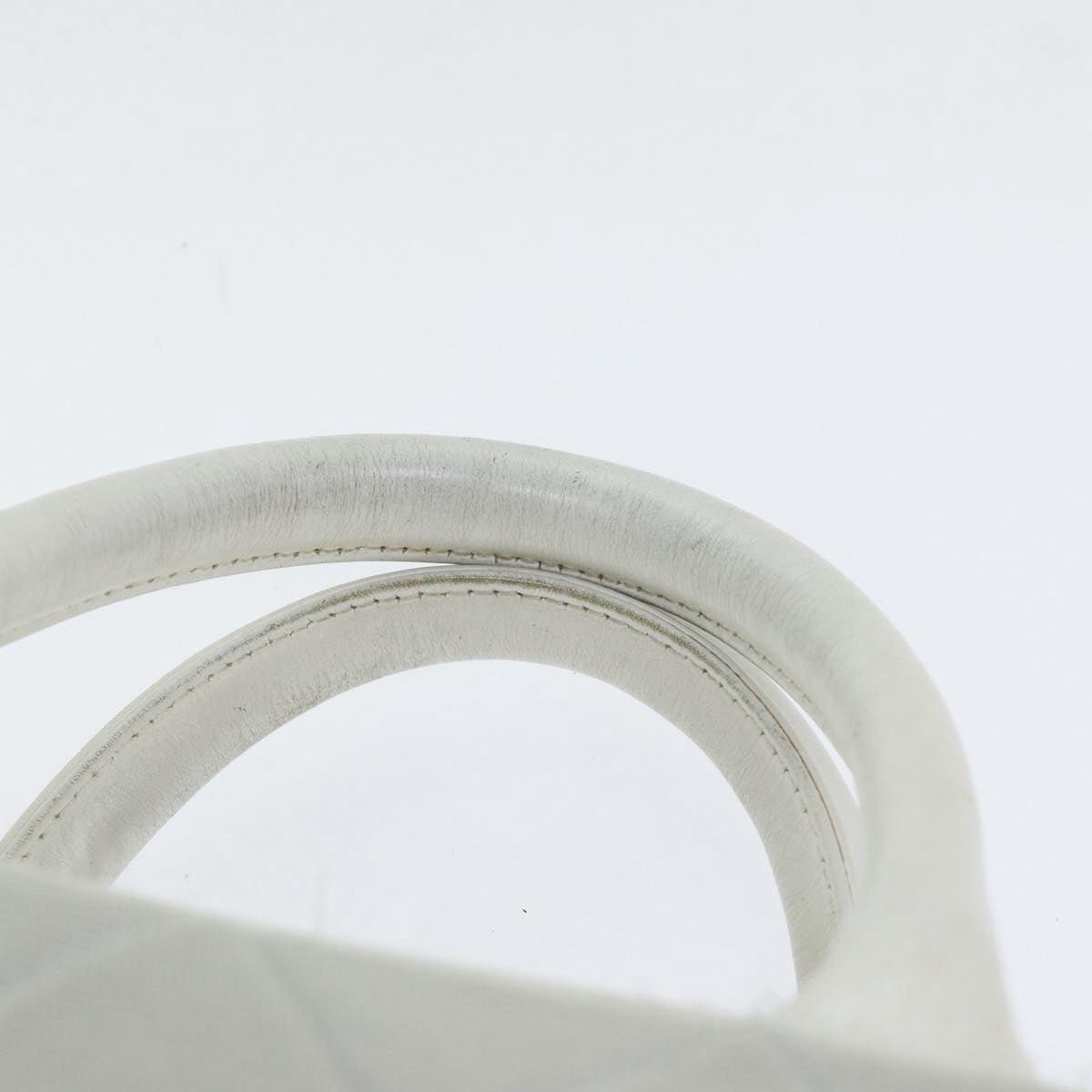 CHANEL Hand Bag Canvas Gray Silver CC bs17832