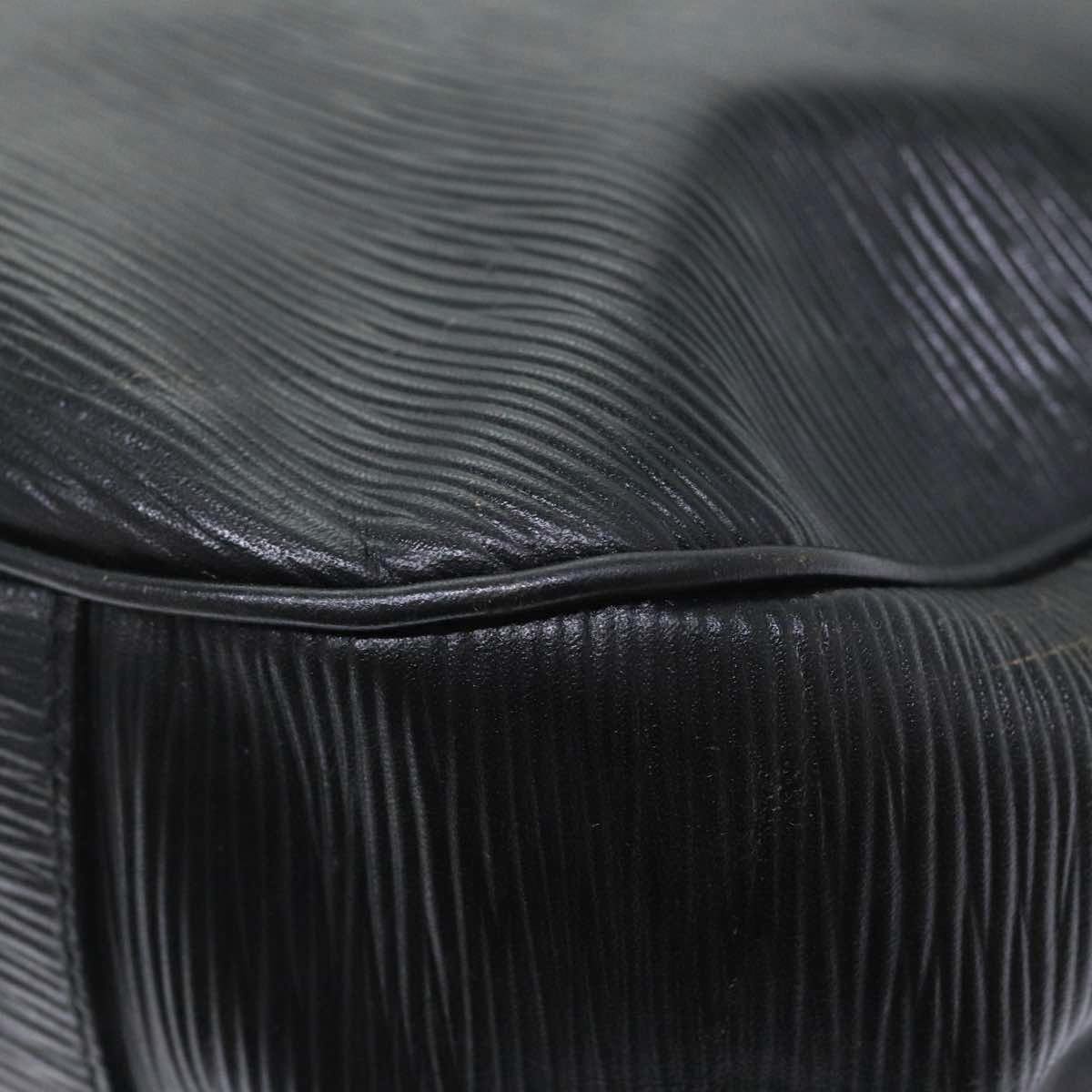 FENDI Hand Bag Leather Black Gold bs17873