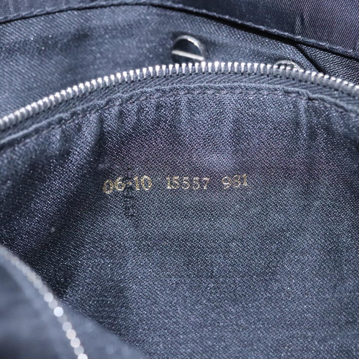 FENDI Shoulder Bag Nylon Black Silver bs18165