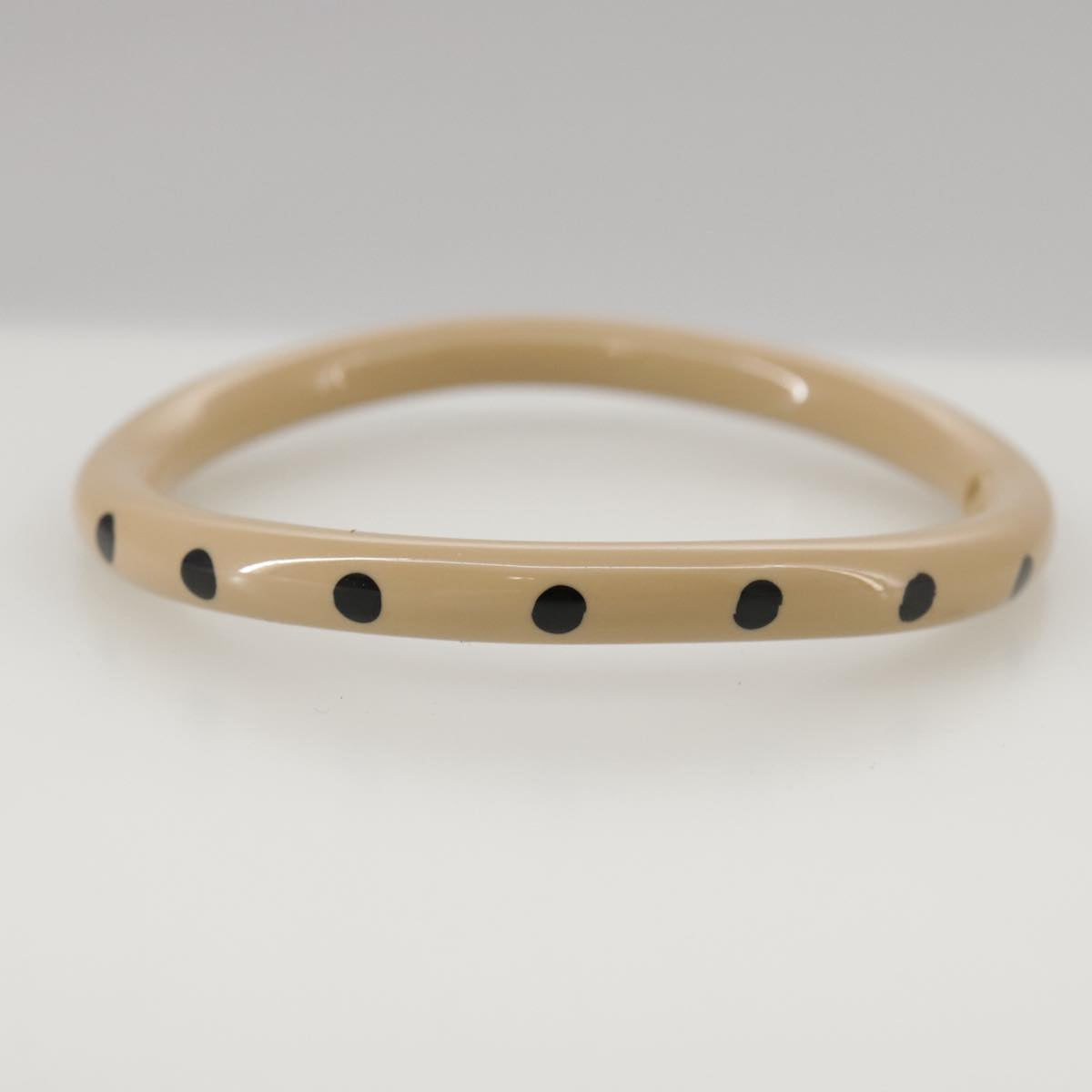 CHANEL Bracelet Plastic Beige CC bs18699